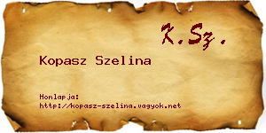 Kopasz Szelina névjegykártya